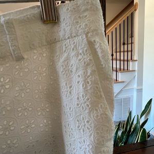 VS white eyelet pants 10 super cute